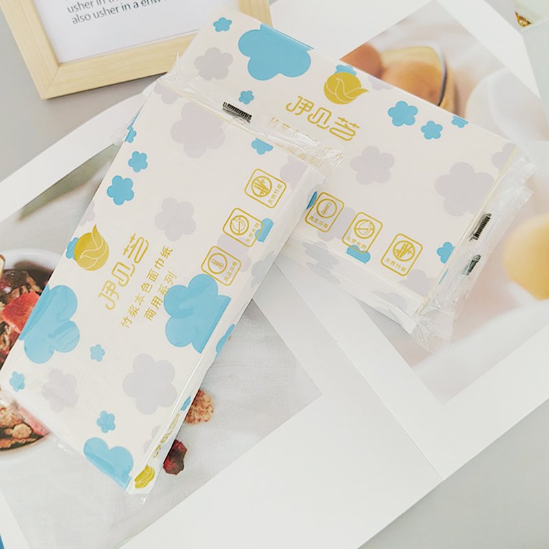 Bamboo Pulp Pocket Facial Tissue Fragrance Free 3 Ply Facial Tissue Paper For Home