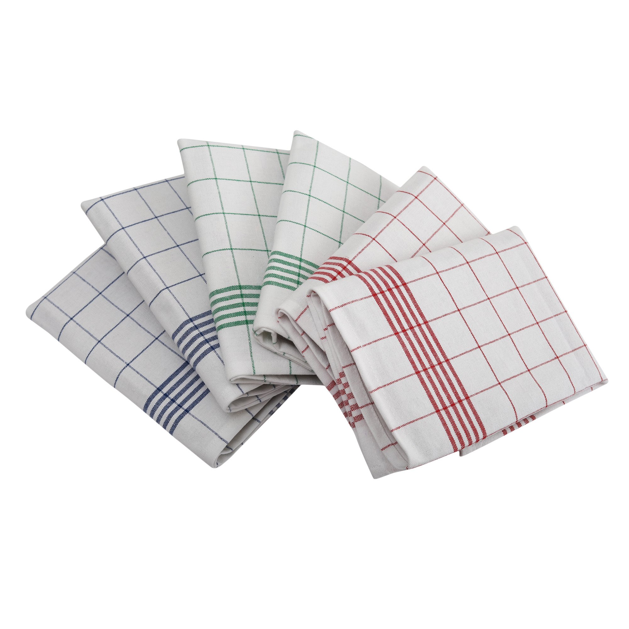 100% Cotton Napkins vintage strips kitchen golf- multicolour
