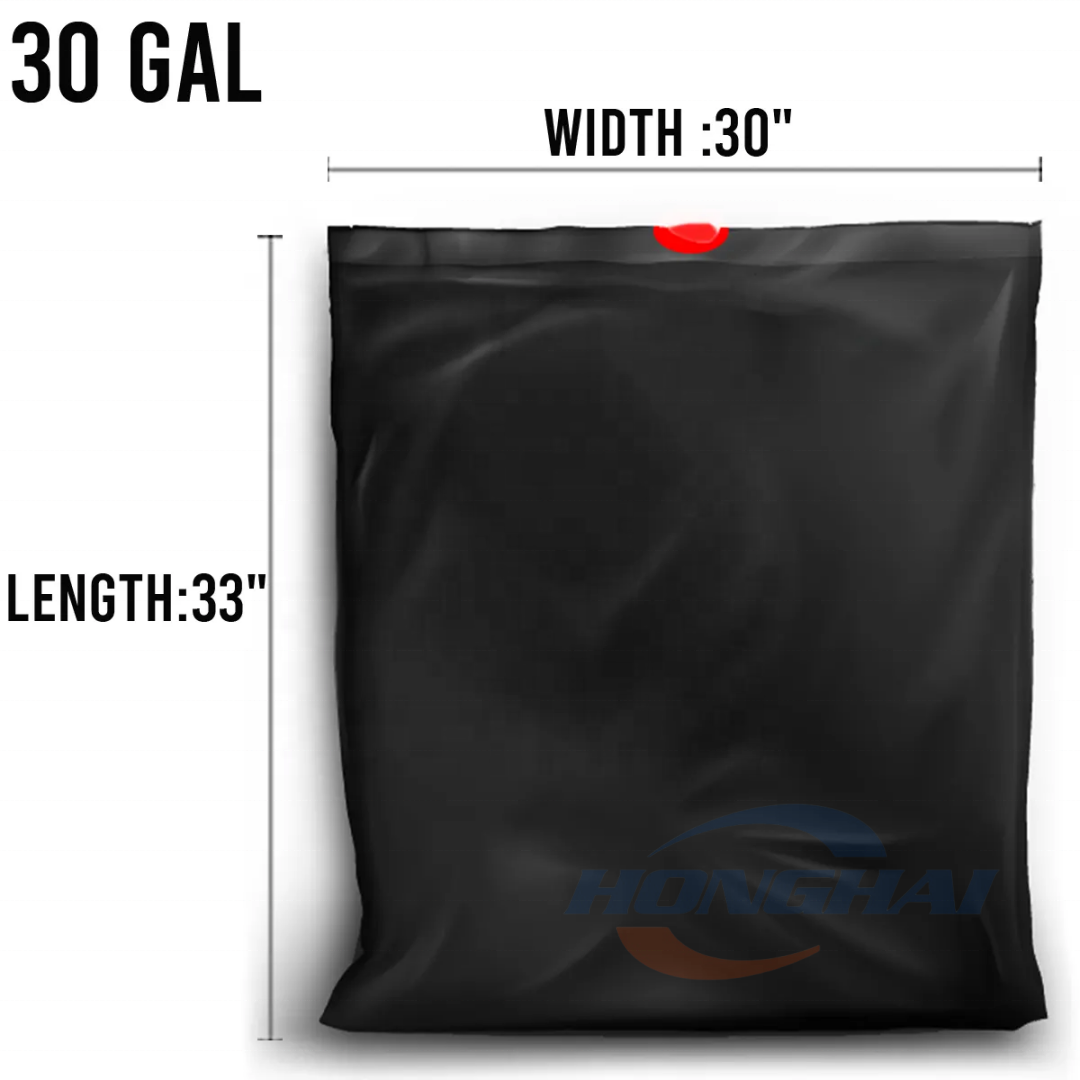 Custom 5 13 30 39 Gallon Garbage Plastic Bags,Best Price Drawstring Trash Bags Rubbish Bags Bin Can Liner,Unscented Refuse Sacks