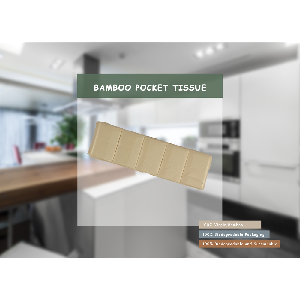 Custom Pocket Tissues Bamboo Tissue Handkerchief Tissue