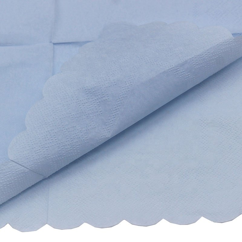 25*25cm 17 Gsm Customized Paper Table Tissue Napkins Pastel Color Wedding Handkerchief Napkin for Party