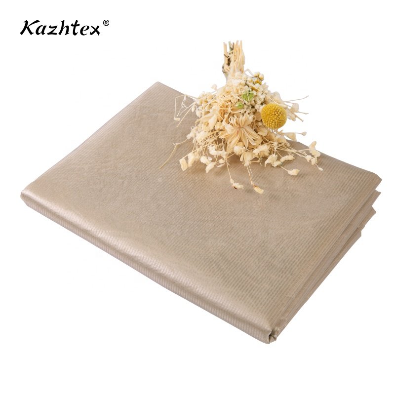 double plaid pure silver plated nylon 5G blocking fabric