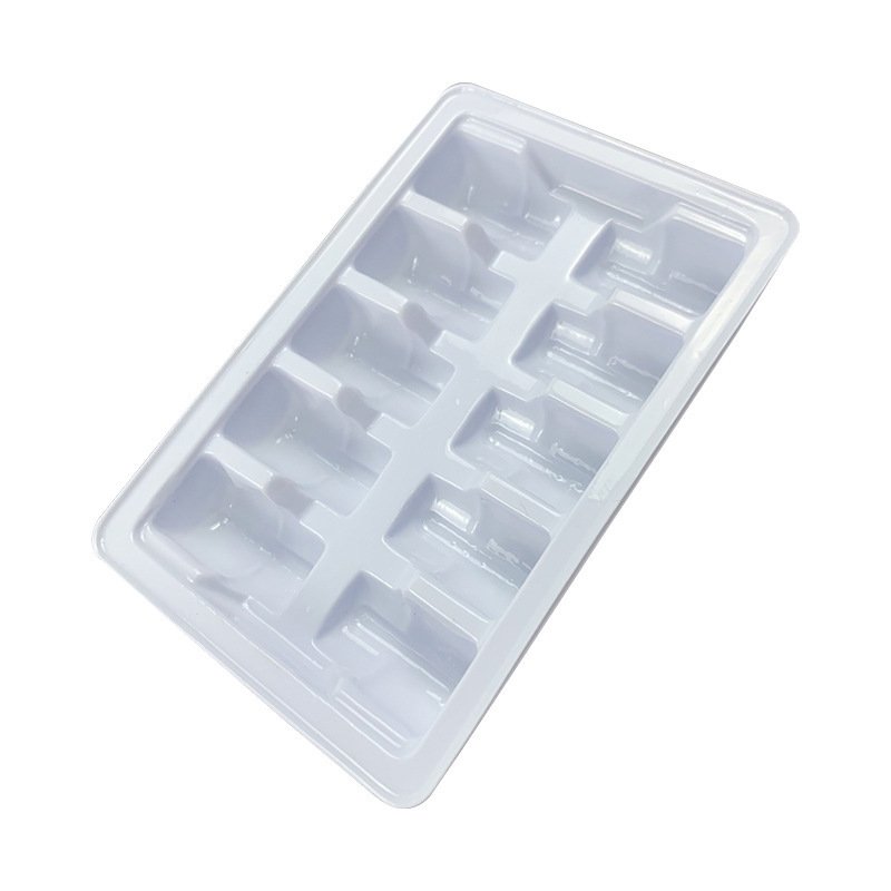 Factory direct sales clear recyclable PET plastic vial tray blister tray