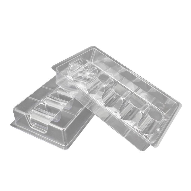 Factory direct sales clear recyclable PET plastic vial tray blister tray