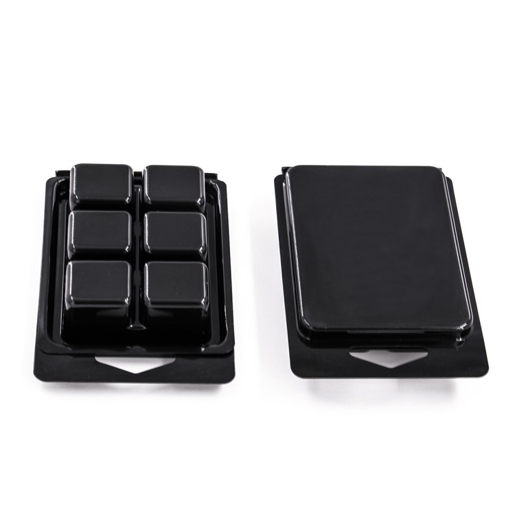 Factory Wholesale plastic transparent packaging box Custom 6 12 packs box for candles Protector