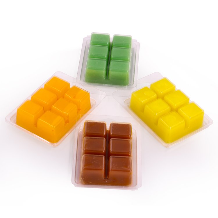 Factory Wholesale plastic transparent packaging box Custom 6 12 packs box for candles Protector