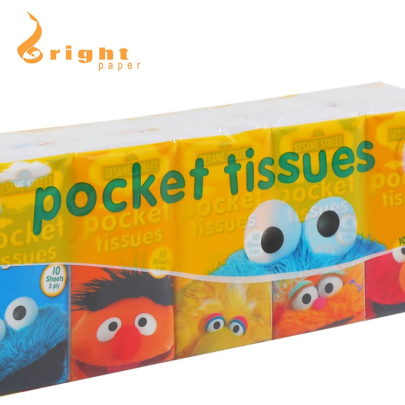Jiangmen Factory Tissue paper Pocket tissue bulk pocket handkerchief Virgin pulp Bamboo pulp Recycled pulp