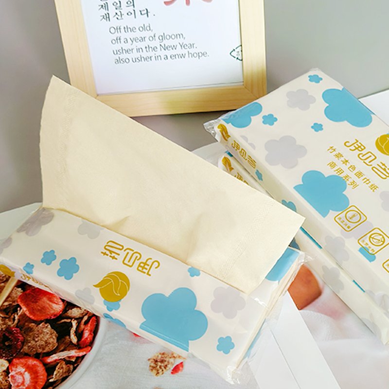 Custom Logo Unbleached Eco Friendly Tissue Paper Bamboo Pulp Soft Pack Pocket Facial Tissue 3ply For Baby