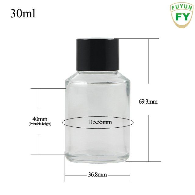 Fuyun In stock Frosted 15ml/30ml/60ml/125ml/200ml Perfume Cosmetic Packaging Glass Bottle