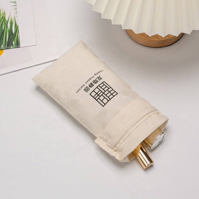 Custom Logo Printed Organic Cotton Muslin Candle Soap Packaging Gift Bags Drawstring Dust Cotton Pouch