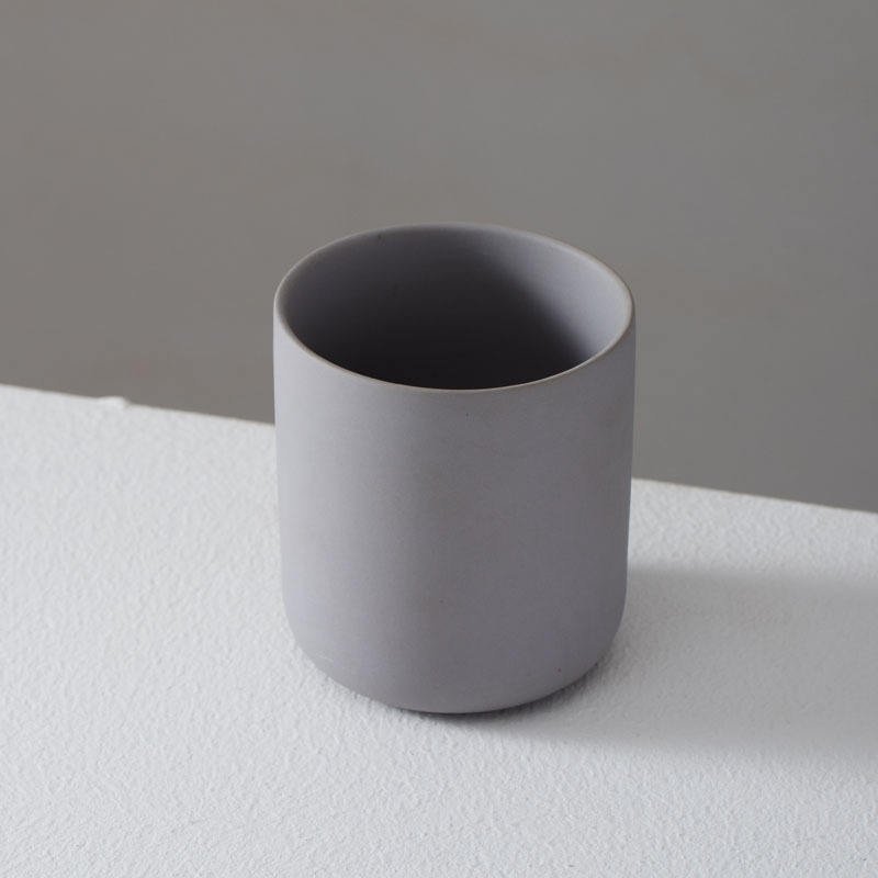 Decorative Luxury 8oz 10 Oz 12 Oz Color Pottery Candle Jars And Packaging Matte White Ceramic Candle Vessels With Lid