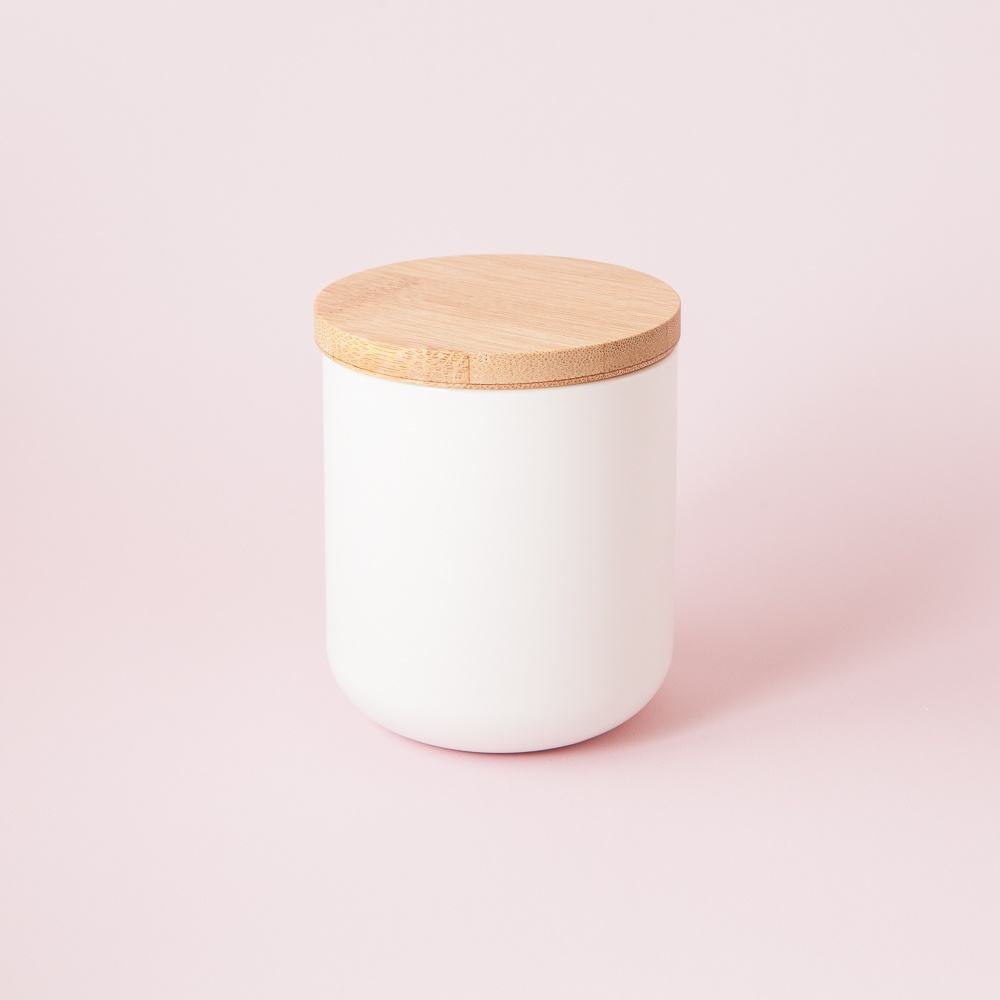 Decorative Luxury 8oz 10 Oz 12 Oz Color Pottery Candle Jars And Packaging Matte White Ceramic Candle Vessels With Lid