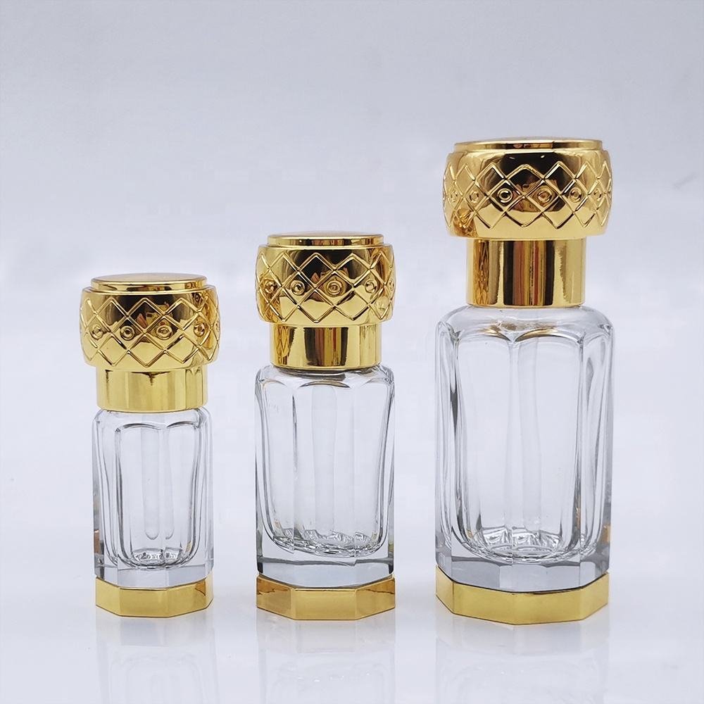 Luxury In Stock 3ml 6ml 12ml Mini Small Roll On Bottle Oil Refillable Glass Perfume Bottle Roller Ball Glass Attar Bottle