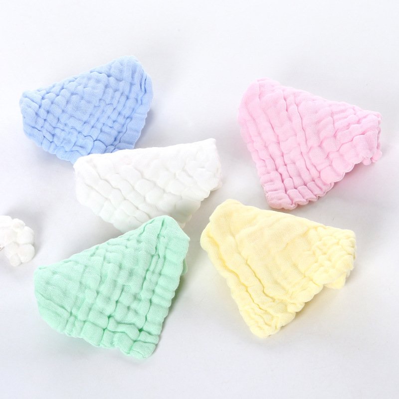 30*30cm Cotton 6 Layers Gauze Newborn Infant Toddler Face Washcloths Towel Hand Bathing Bibs Handkerchief Children Soft Towel