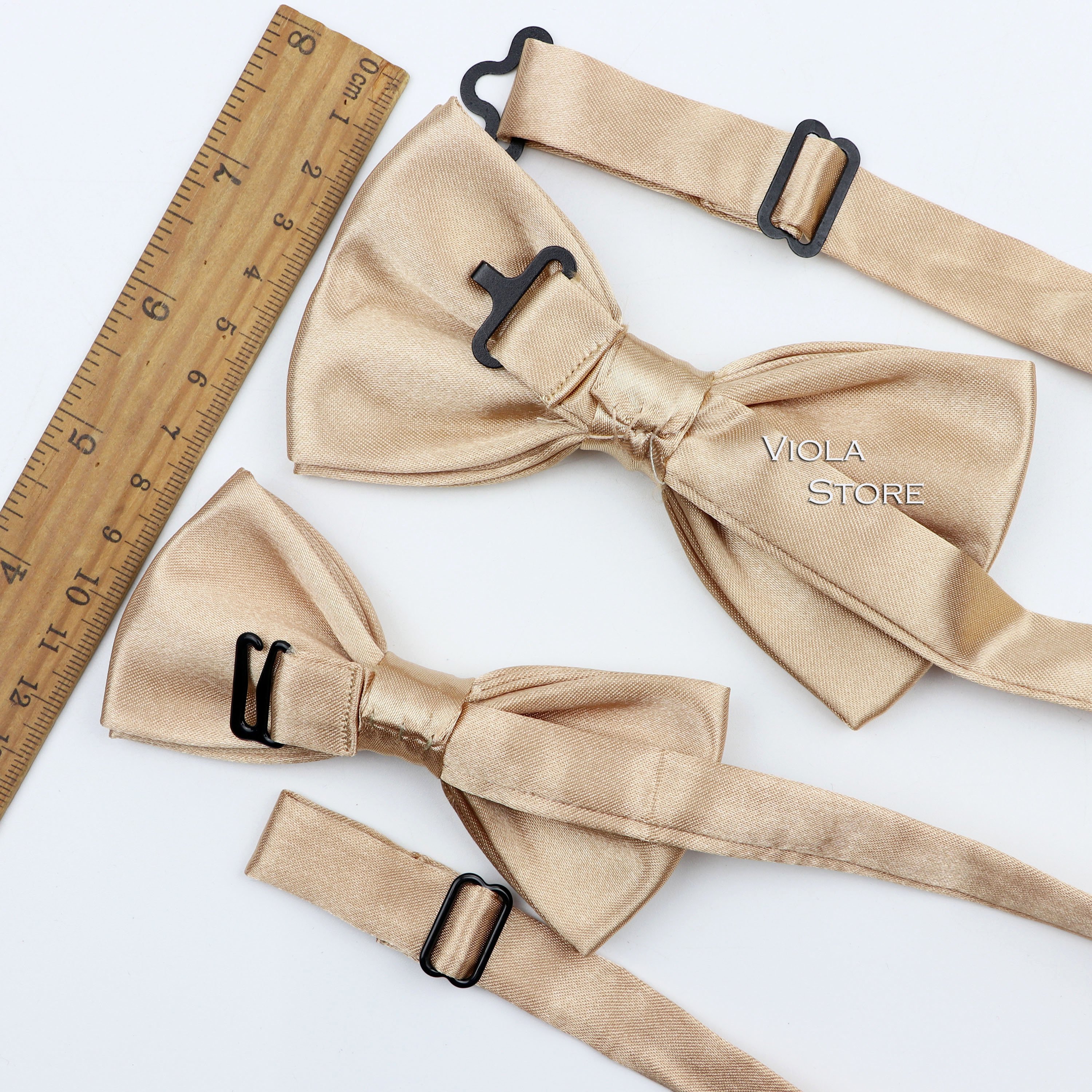 Classic Colorful Solid Parent-Child Bowtie Sets Polyester Kids Pets Family Butterfly Satin Party Dinner Wedding Cute Accessory