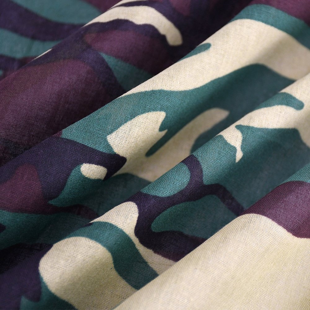 Wholesale Custom Tactical Polyester Cotton Cycling Mask Headscarf Square Scarf Cashew Camouflage Outdoor Sports Handkerchief