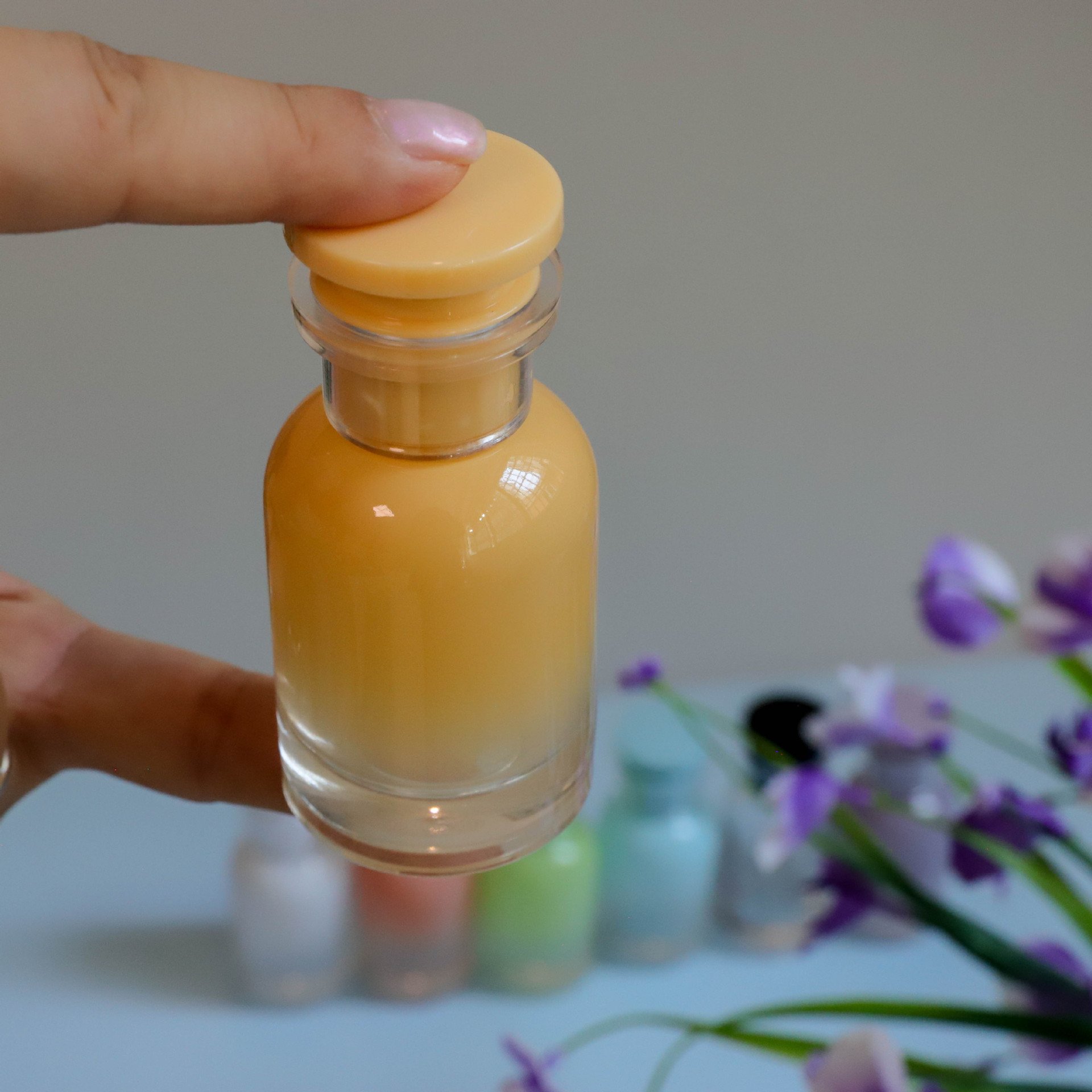 30ML candy color high-end perfume bottle Portable cosmetic spray bottle glass empty bottle