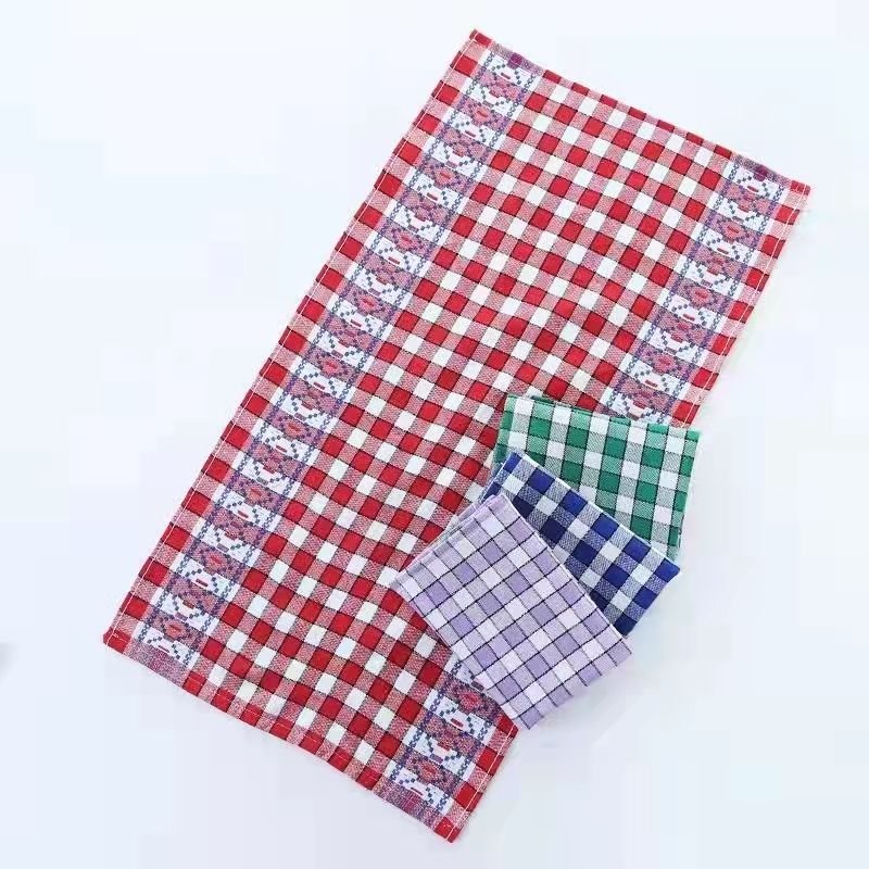 Wholesale OEM Factory custom logo 100% Cotton handkerchief cotton kitchen towel