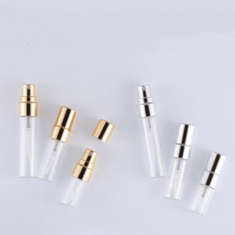 FTS Wholesale Luxury Clear Empty Round Shaped Glass Spray Perfume Bottle