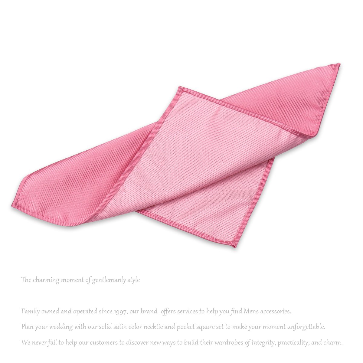 Wholesale Plain Silk Men's Handkerchiefs Polyester Solid Orange Luxury Pocket Square For Men Silk