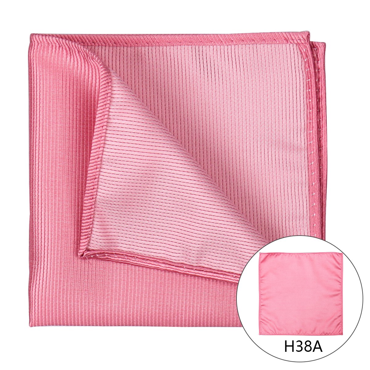 Wholesale Plain Silk Men's Handkerchiefs Polyester Solid Orange Luxury Pocket Square For Men Silk