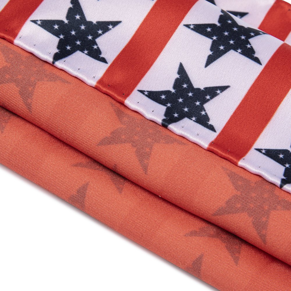 Handkerchief Pocket Square Supplier New Designs American Flag Celebration Silky Handkerchief Hanky Handcrafted in China