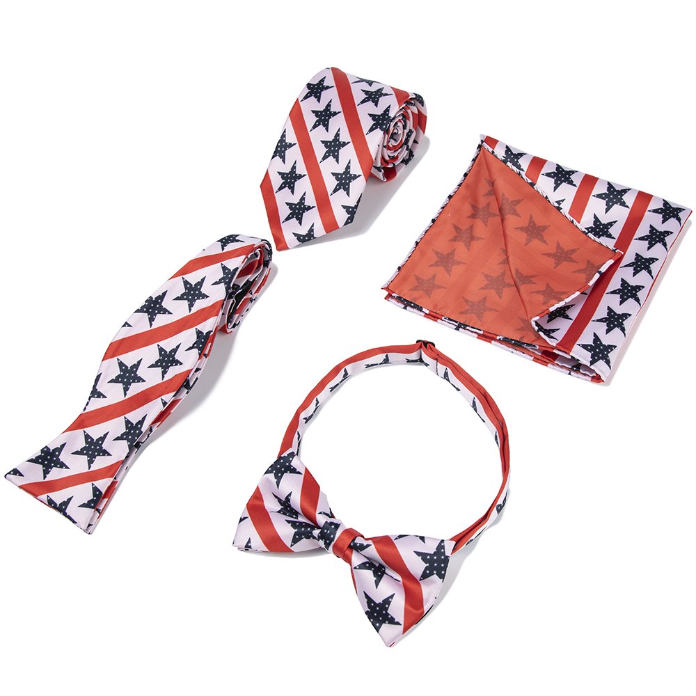 Handkerchief Pocket Square Supplier New Designs American Flag Celebration Silky Handkerchief Hanky Handcrafted in China