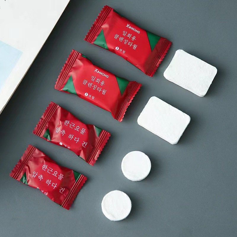 Purchase Products Disposable Face Towel Compact Towel - for Travel Handkerchief Towels Portable Marshmallow Compressed Towelette