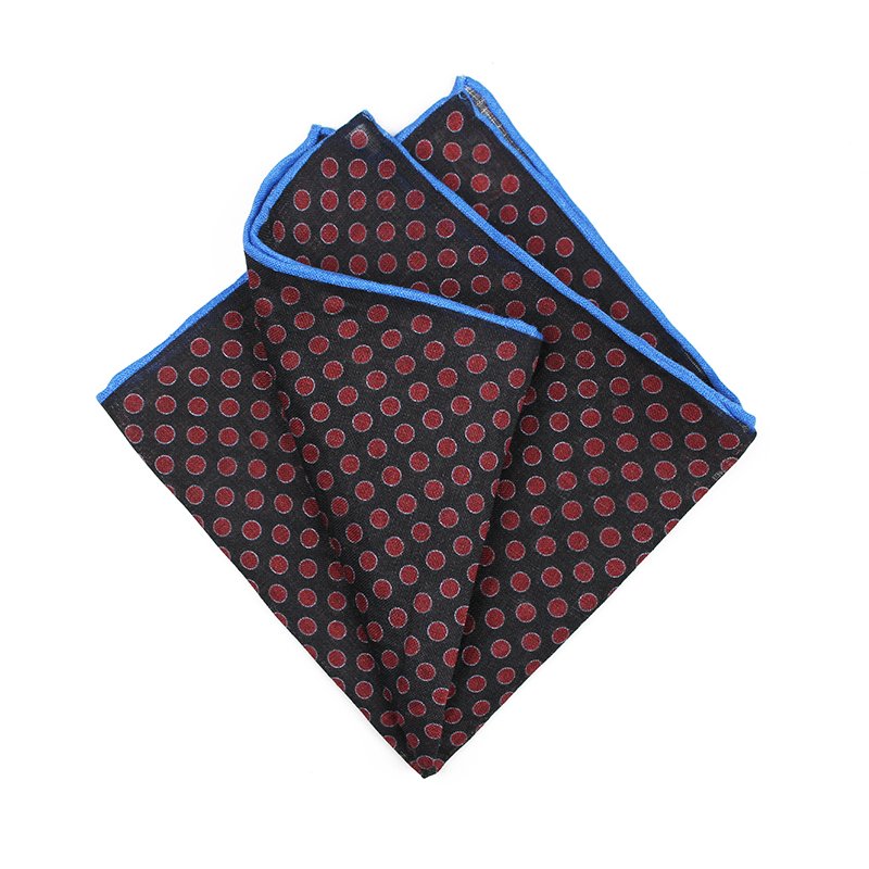 Men's Suits Linen Handkerchiefs Woven Floral Vintage Pocket Square Hankies Men's Business Casual Square Pockets Hanky Towel