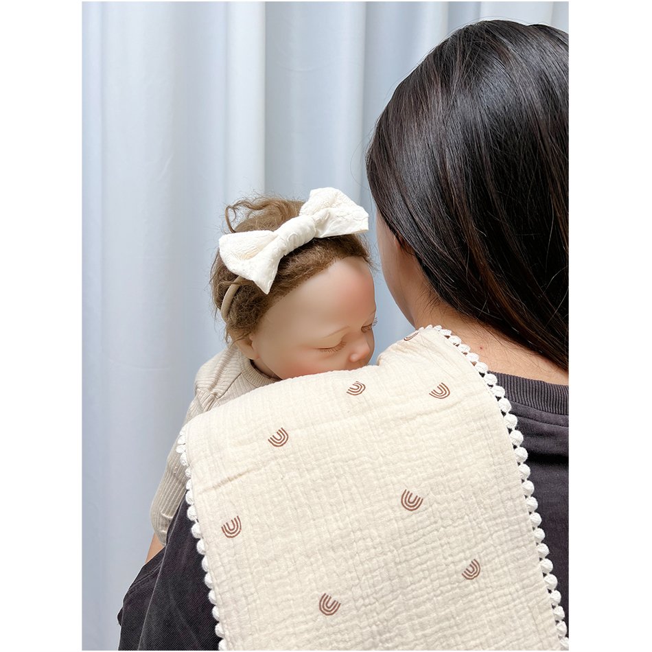 cherry pure cotton handkerchief, made of muslin 100% cotton , comfortable and highly water absorbent