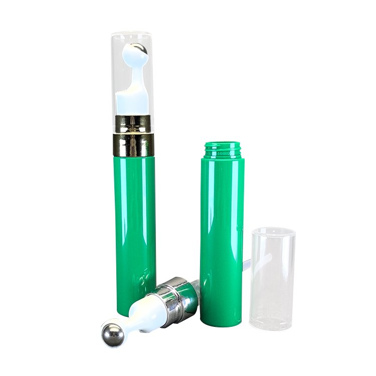 No Leakage Free Sample Luxury Airless Bottle Cosmetic Bottles 5ml 10ml 12ml Eye Serum Cosmetic Packaging With Zinc Alloy Head