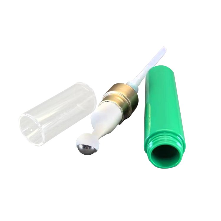 No Leakage Free Sample Luxury Airless Bottle Cosmetic Bottles 5ml 10ml 12ml Eye Serum Cosmetic Packaging With Zinc Alloy Head