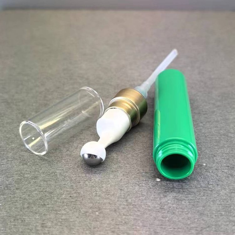 No Leakage Free Sample Luxury Airless Bottle Cosmetic Bottles 5ml 10ml 12ml Eye Serum Cosmetic Packaging With Zinc Alloy Head