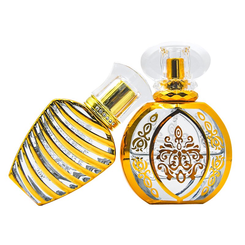 Promotional sample new 50ml round perfume spray bottle glass bottle supplier perfume bottle
