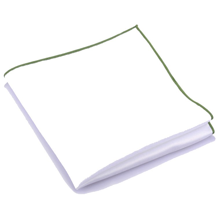 Cheap White Polyester Satin Men's Pocket Square Handkerchief