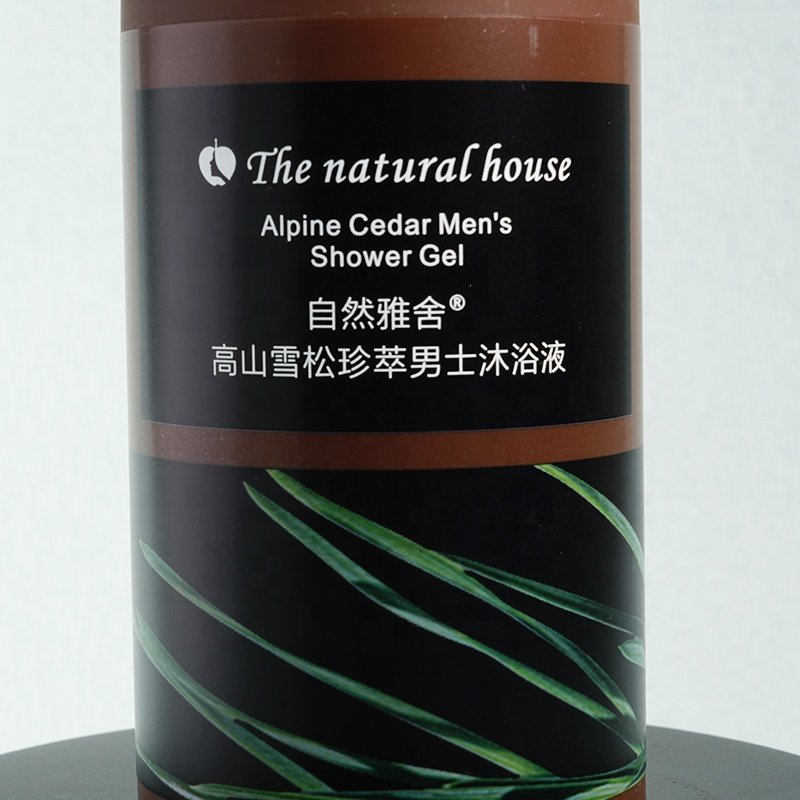 Custom waterproof vinyl Adhesive Printing Clear Transparent Label Logo Vinyl Sticker Shower Gel Bottle Label