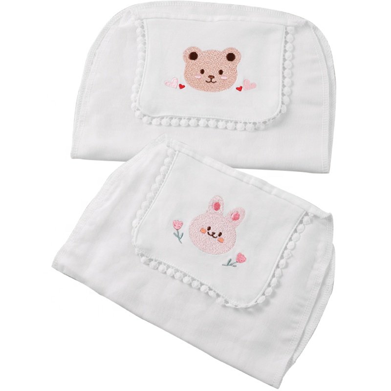 4-layers gauze sweat-absorbent towel Cute Children Baby Towels Infant soft back dry wipe cloth Baby Sweat Towel