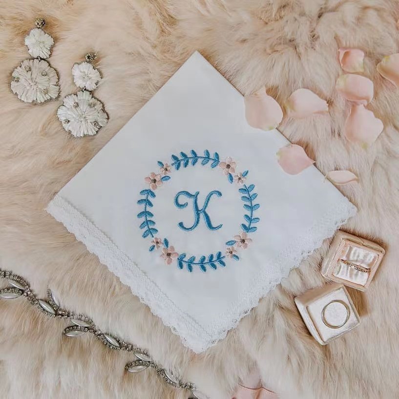 Wholesale monogrammed linen napkin vintage cotton wedding napkin