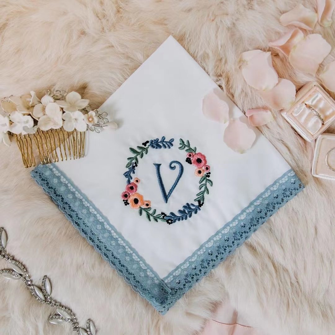 Wholesale monogrammed linen napkin vintage cotton wedding napkin