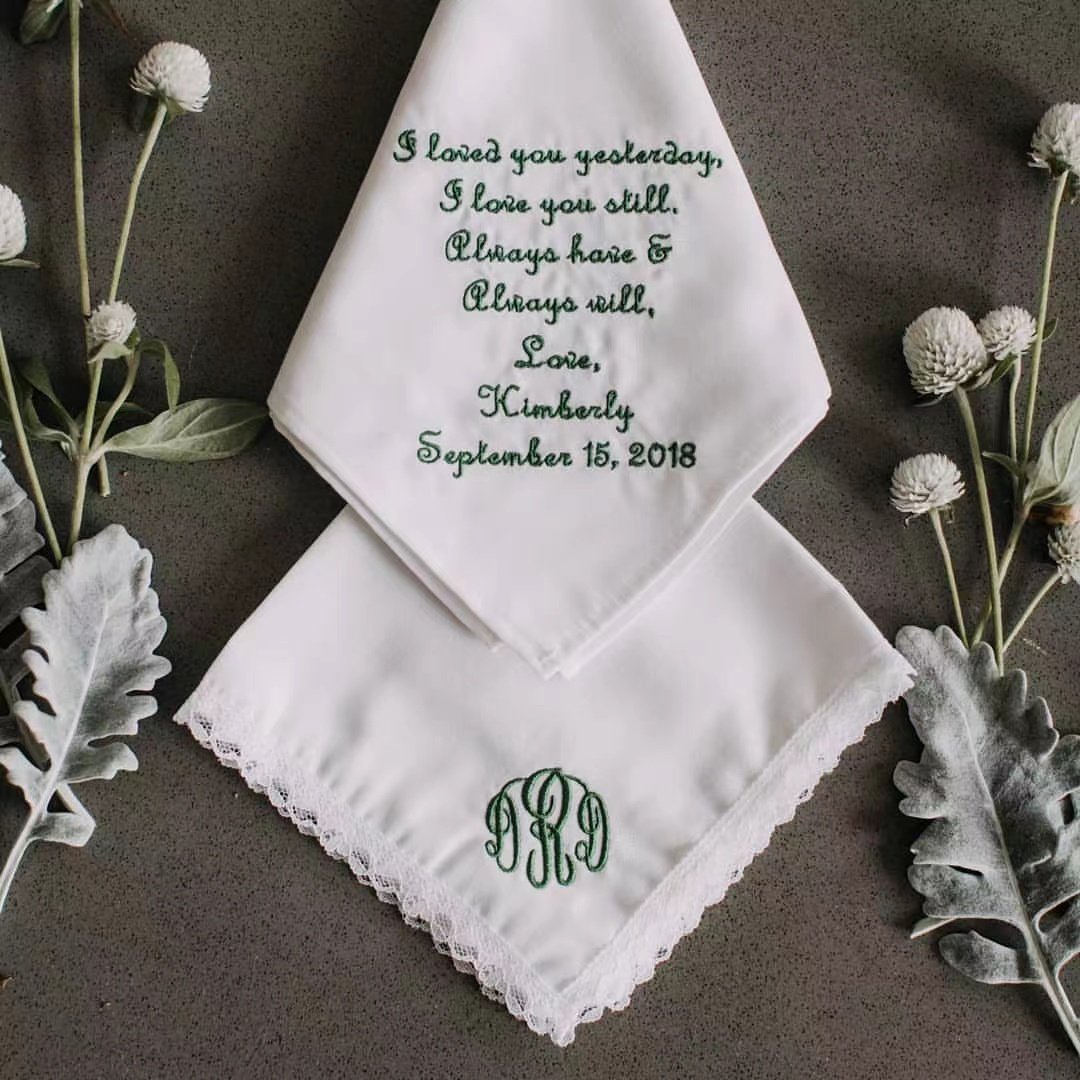 Wholesale monogrammed linen napkin vintage cotton wedding napkin