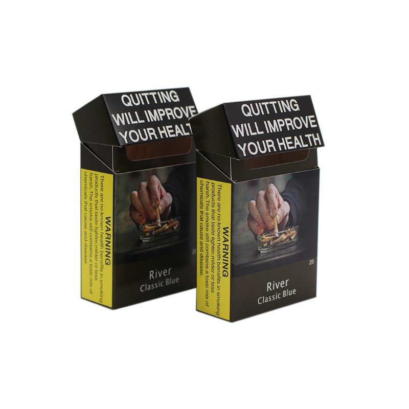 KULICA Unique High Quality Black Cigarette Flip Boxes Customized Logo Cigarette Box Packaging