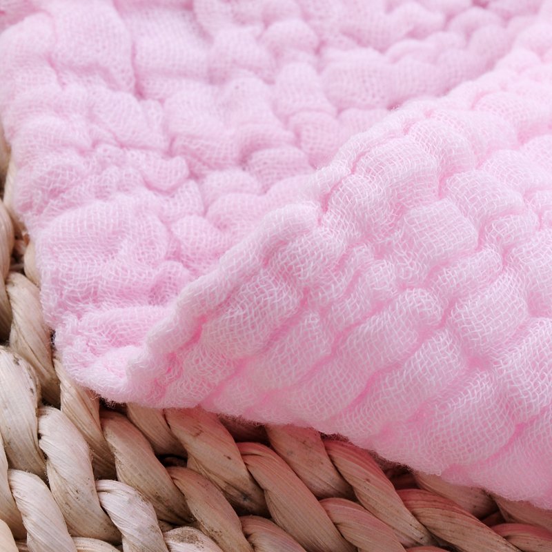 Custom Organic Newborn Baby burp cloths Small Cotton Face Towels Wholesale 6 layers Muslin Baby Washcloth