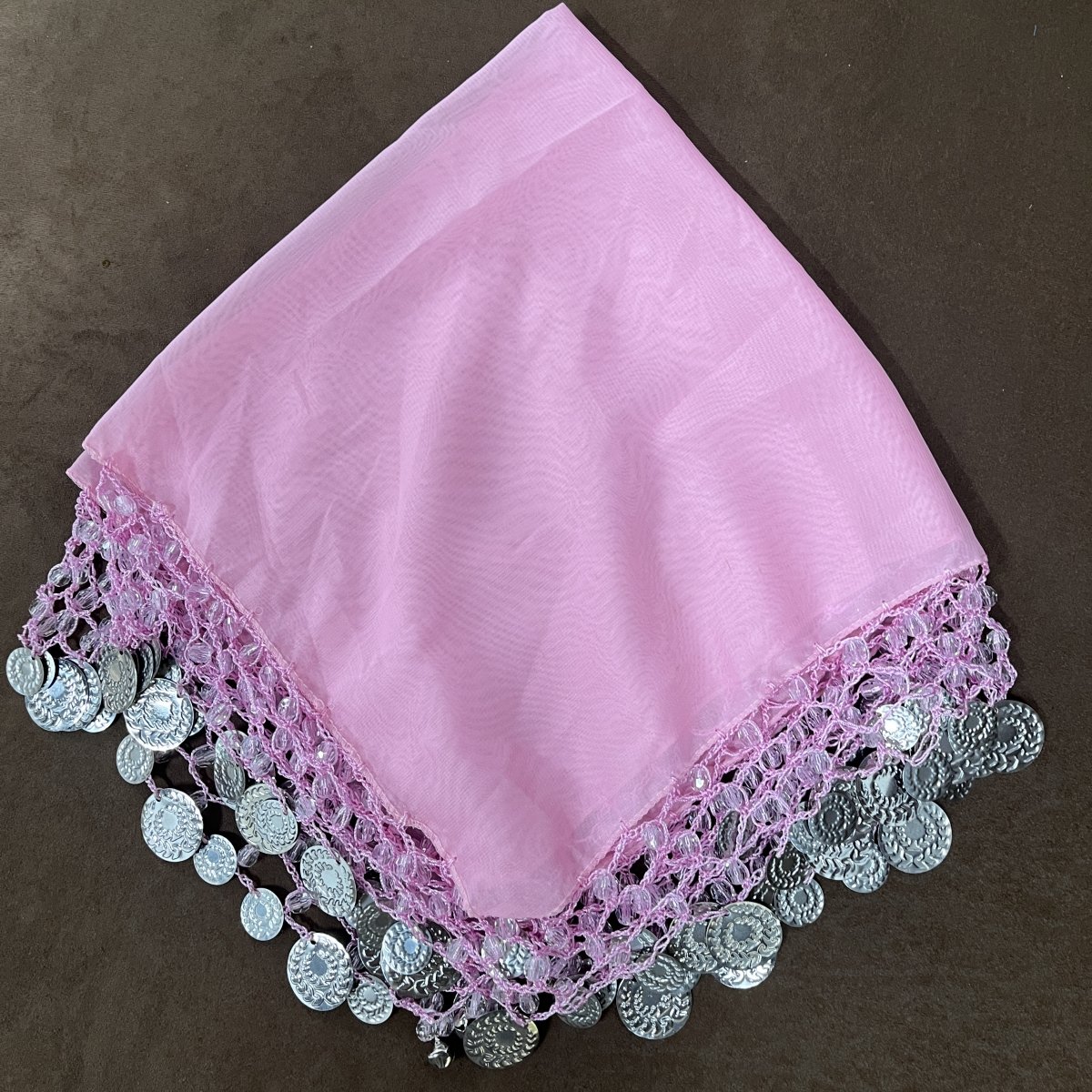 Crocheting Colored Sequin Square Scarf Wedding Handkerchief Assyrian Yalikhta