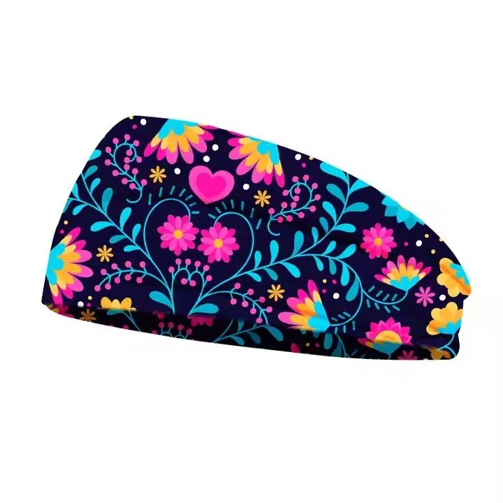 DOMOHO New Polyester Fibre Hairband Unisex European Fashion Breathable Soft Handkerchief Fitness Scrunchie Hairband