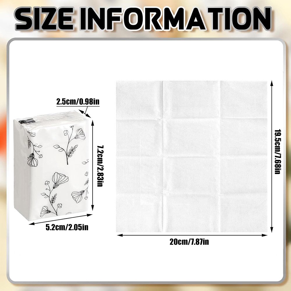 Lingyi Pocket Pack, Small Pack Facial Tissue, White Facial Tissue
