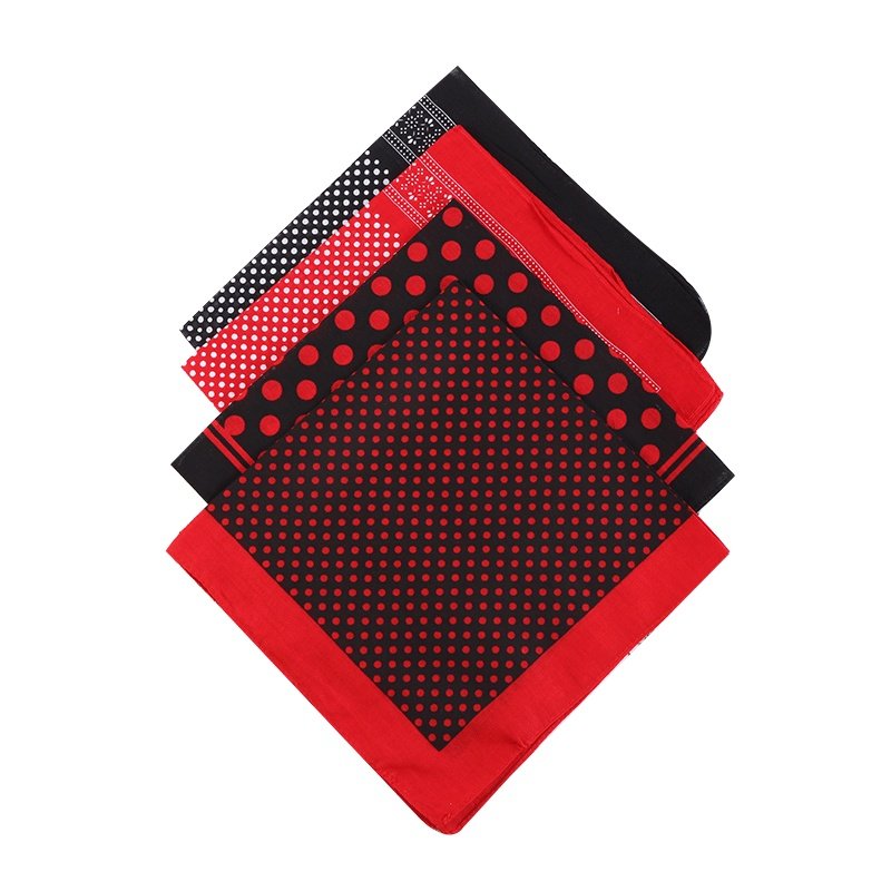 Customized Fashion Cotton Multifunction Square Sport Headwear Bandana With Logo Custom Printed Cotton bandana