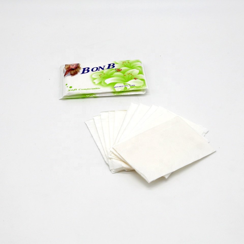 Cheap Soft Portable Handkerchief Wholesale 1/2/3/4 Ply Customized Cleaning Mini Facial Pocket Tissue Paper