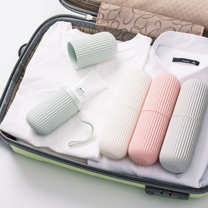 Wholesale Toothbrush Wash Cup Plastic Home Bathroom Sets for Travel Eco-Friendly Portable Travel