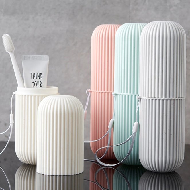 Wholesale Toothbrush Wash Cup Plastic Home Bathroom Sets for Travel Eco-Friendly Portable Travel