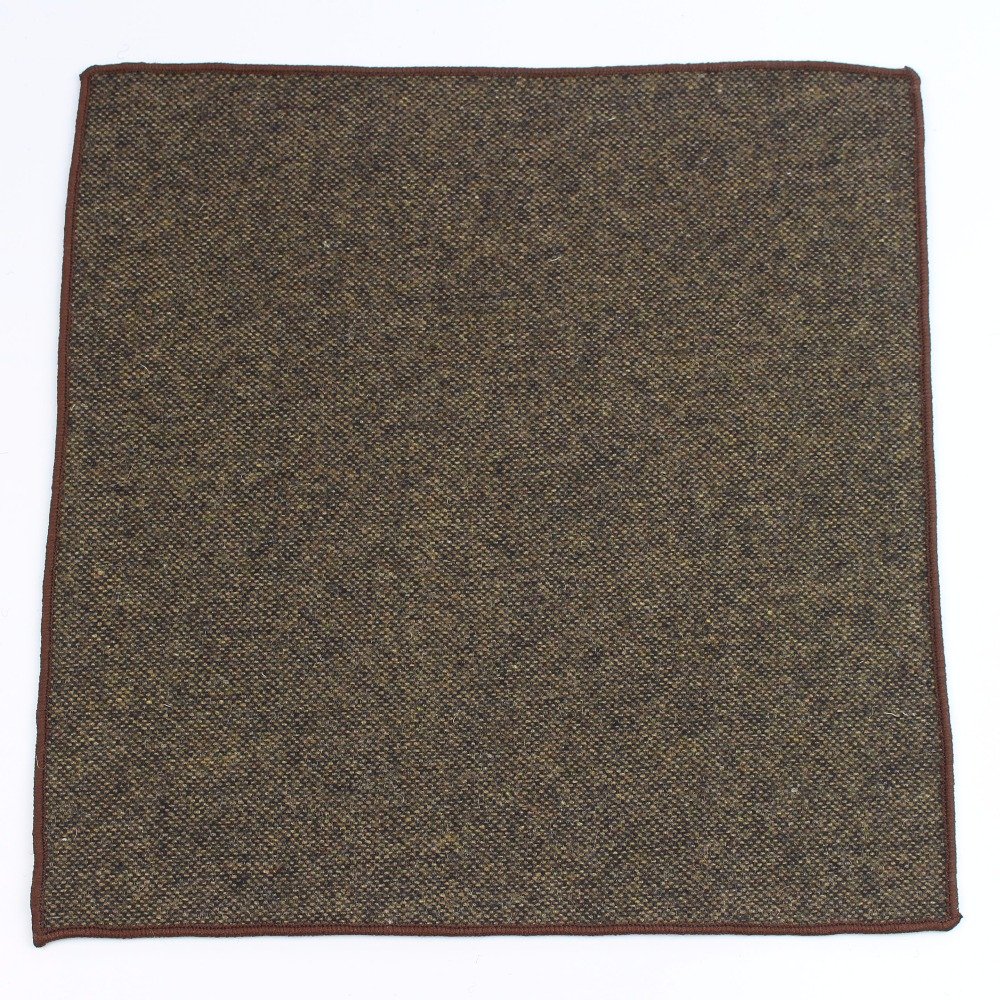 High Quality Wool Cotton Pocket Square Skinny Handkerchief Narrow Solid Color Slim Clothing Accessories
